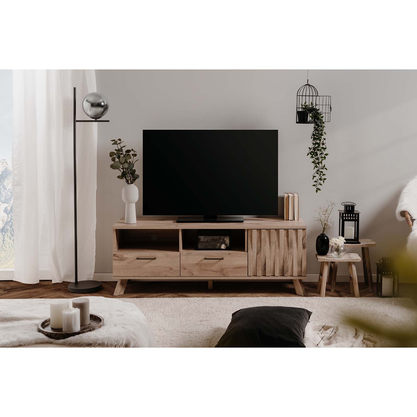Lowboard WELLINGTON - Schwedeneiche - 140 cm breit