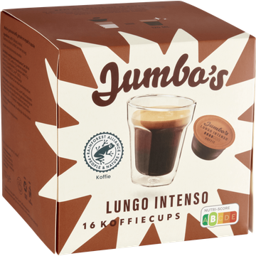 Jumbo's Lungo Intenso Dolce Gusto Compatible Koffiecups 16 Stuks