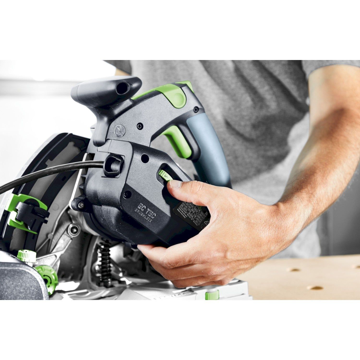 Festool TSV 60 KEBQ-Plus-FS Invalzaag met voorritsfunctie in Systainer   FS 1900/2 Geleiderail - 577743