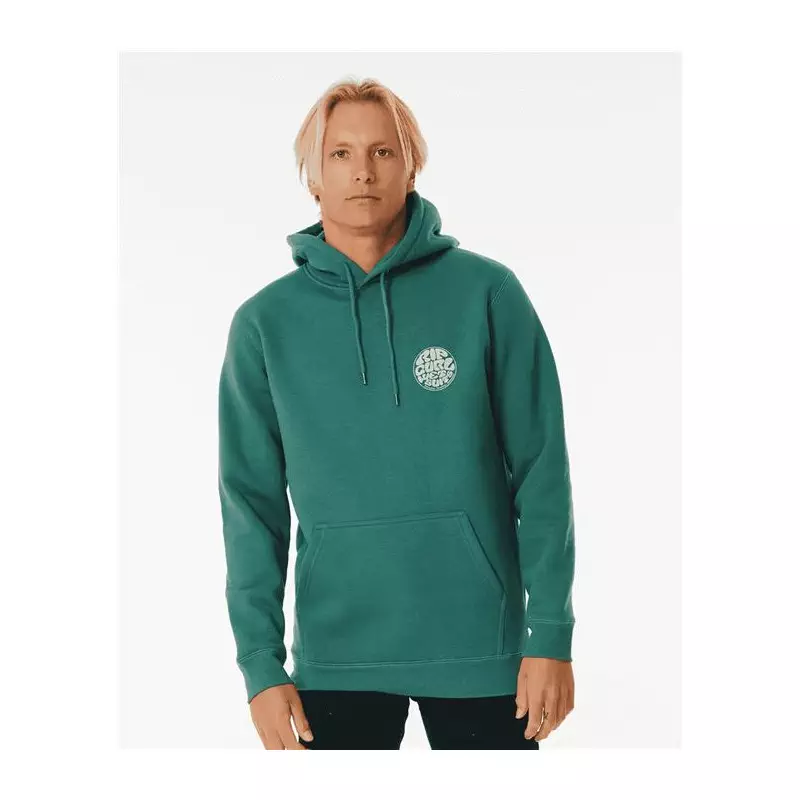 Sweat RIPCURL Wetsuit Icon Hood Washed Green