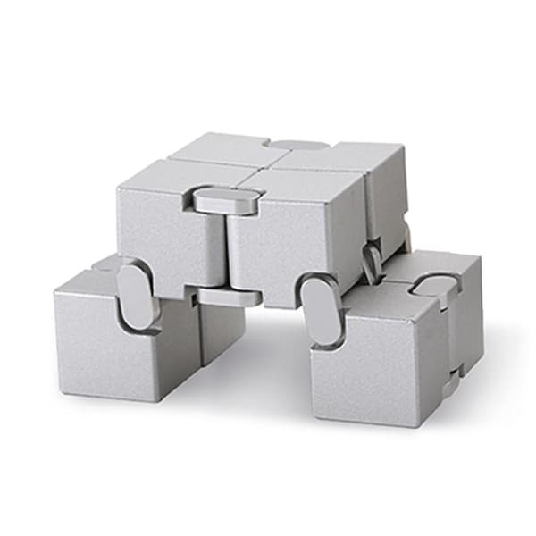 Fidget Spinner Relaxation Infinite Cube Metall Flip Cube - Svart