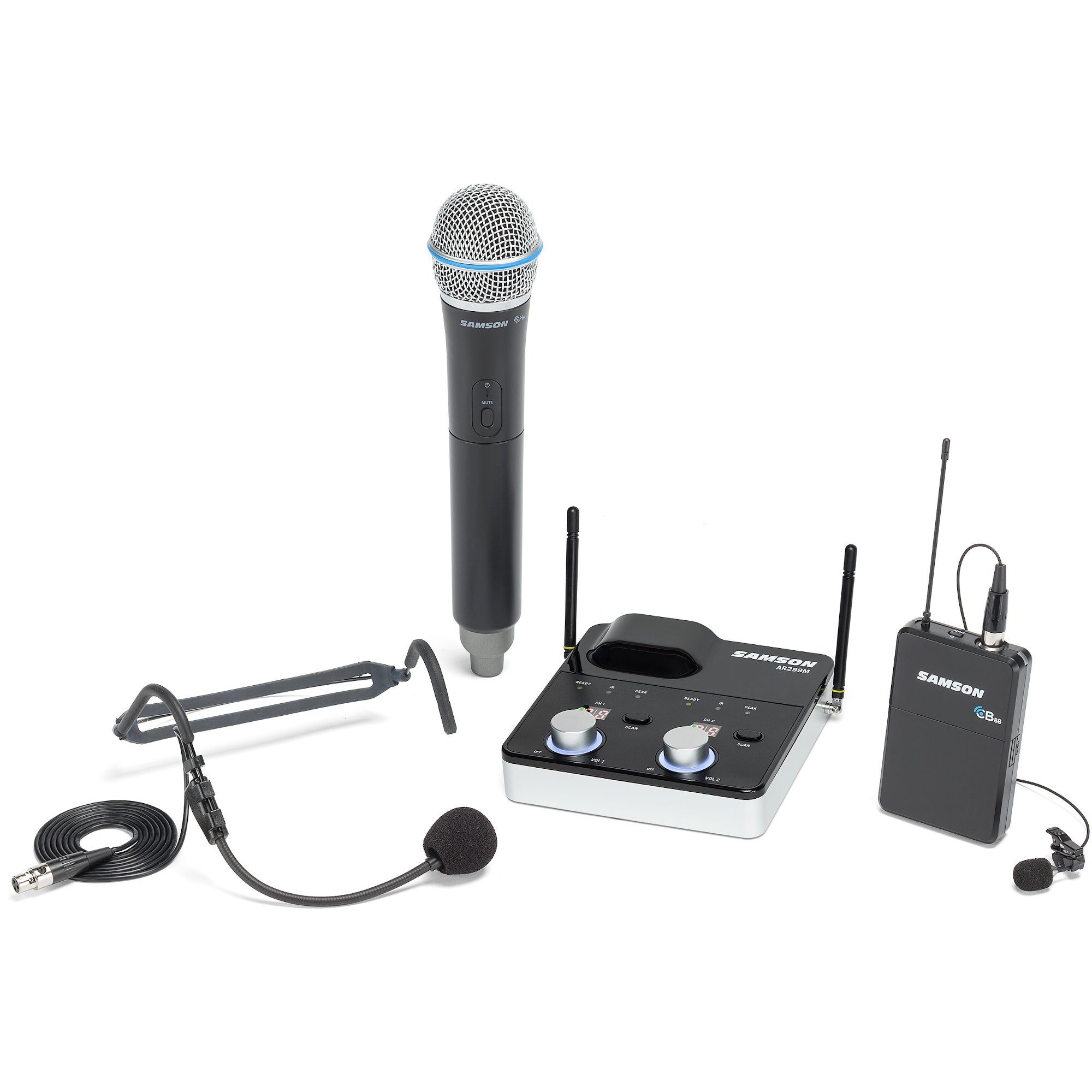 Samson Concert 288m All-In-One met Fender Passport Conference PA (D 542 - 566 MHz)