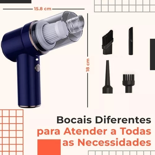 Mini Aspirador Soprador De Ar Port&aacute;til Usb Recarreg&aacute;vel