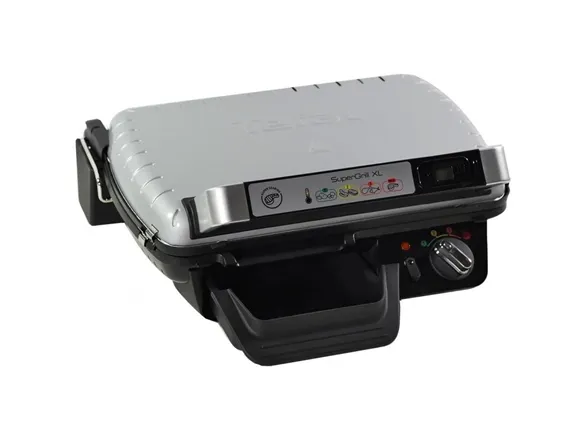 Tefal SuperGrill GC461B34 - Grill - elektrisk - 800 cm2 - sort/ sølv