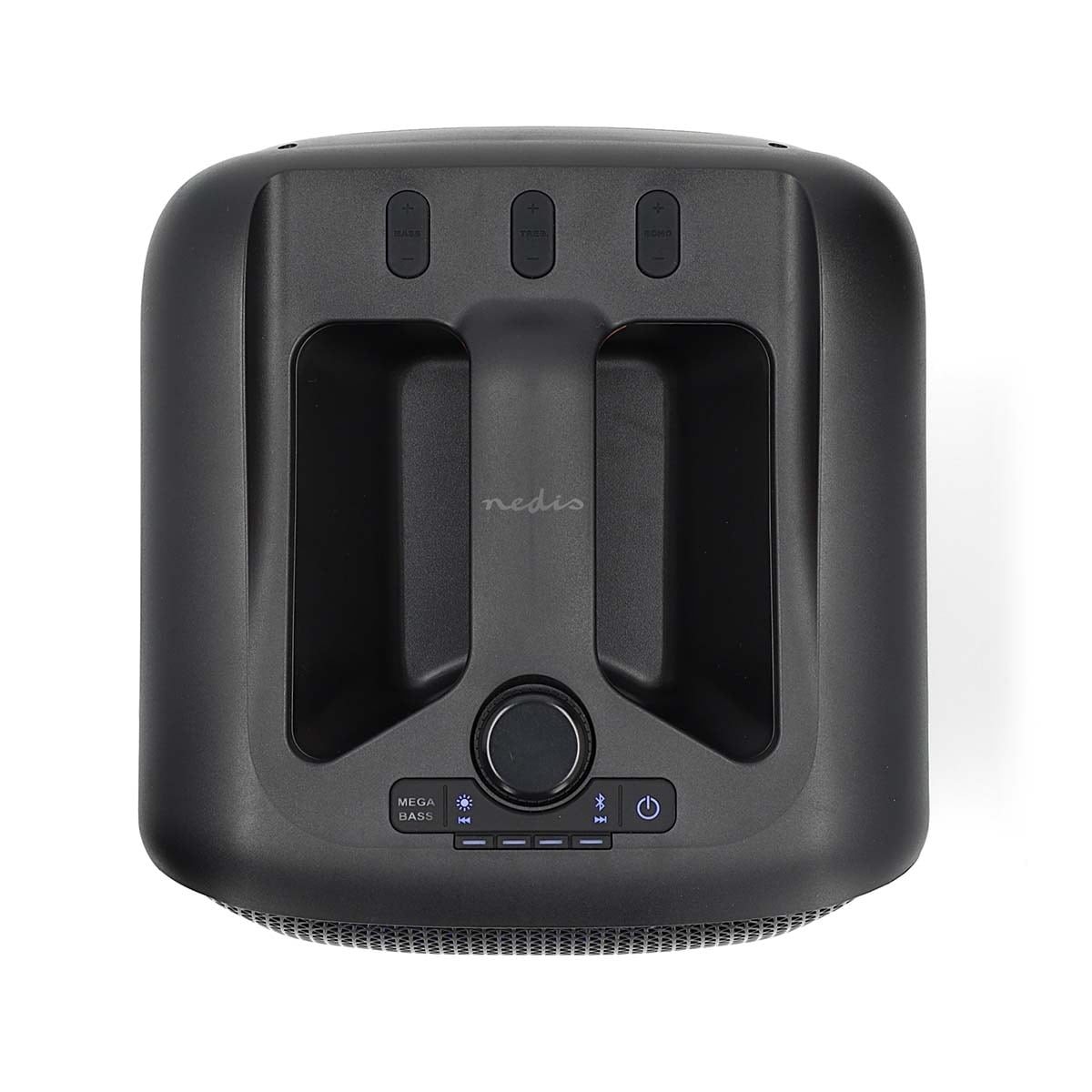 Nedis Bluetooth® Party Speaker | Maksimal batteritid: 5 timer | 150 W | Bære håndtak | Party lys | Linkable | Equalizer | Oransje / Sort