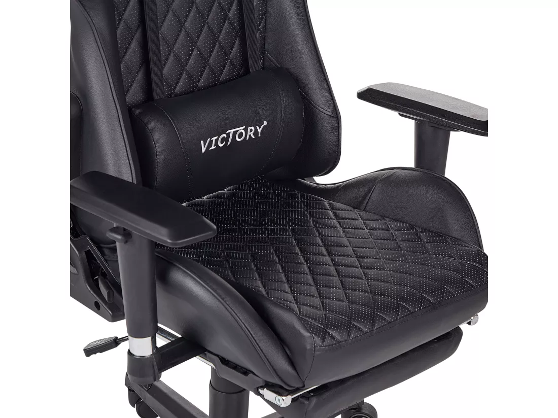 Siège de gaming VICTORY Cuir PU Noir