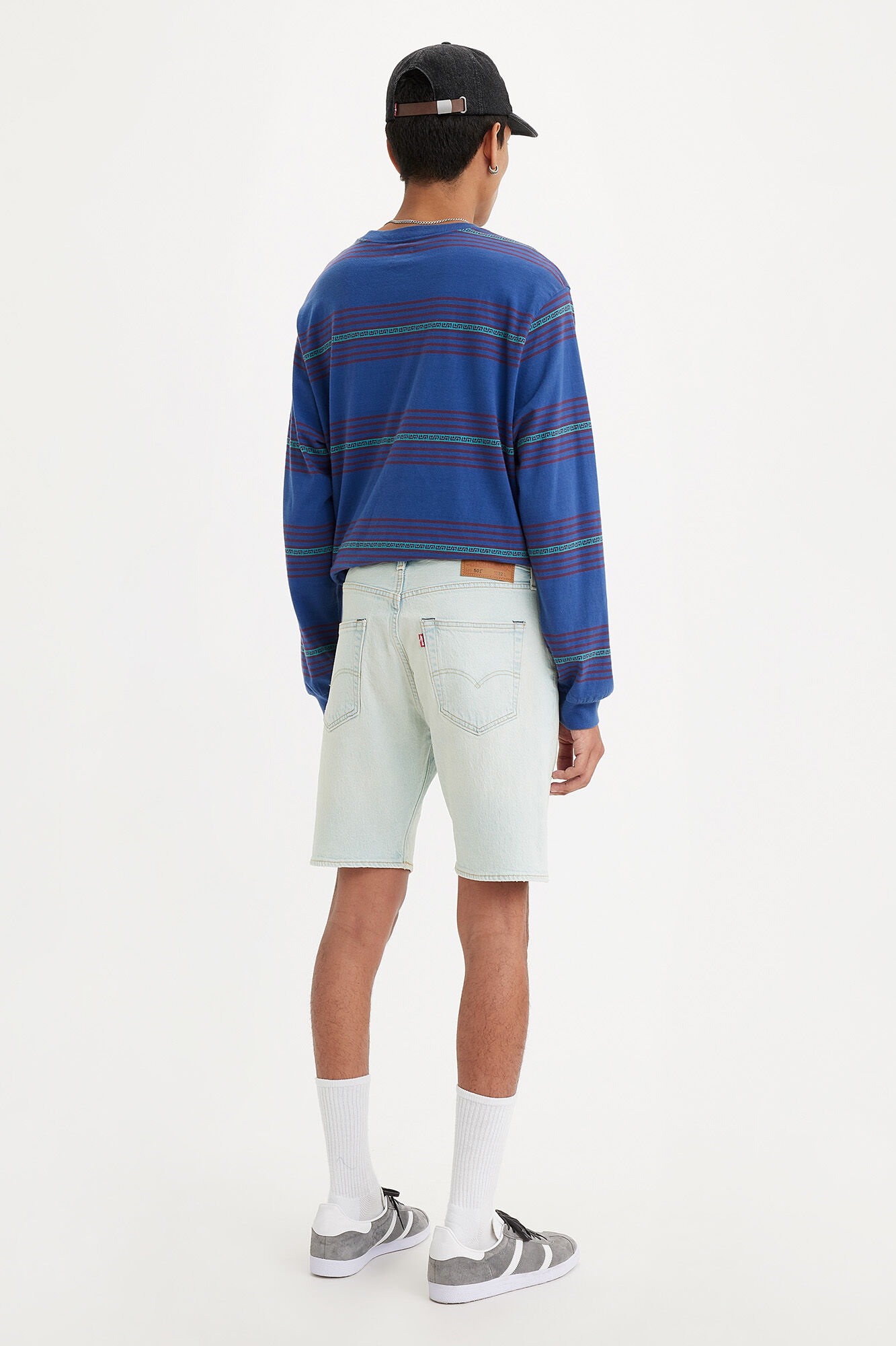 Shorts jeans com bainha 501® - Azul claro