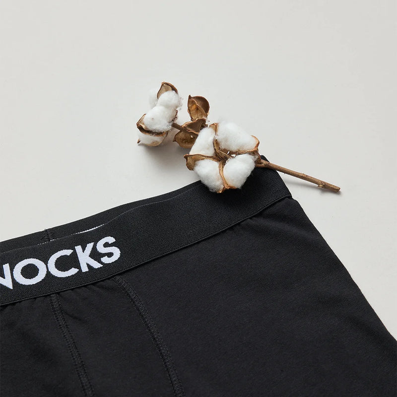 Kinder Boxershorts aus Bio-Baumwolle Schwarz