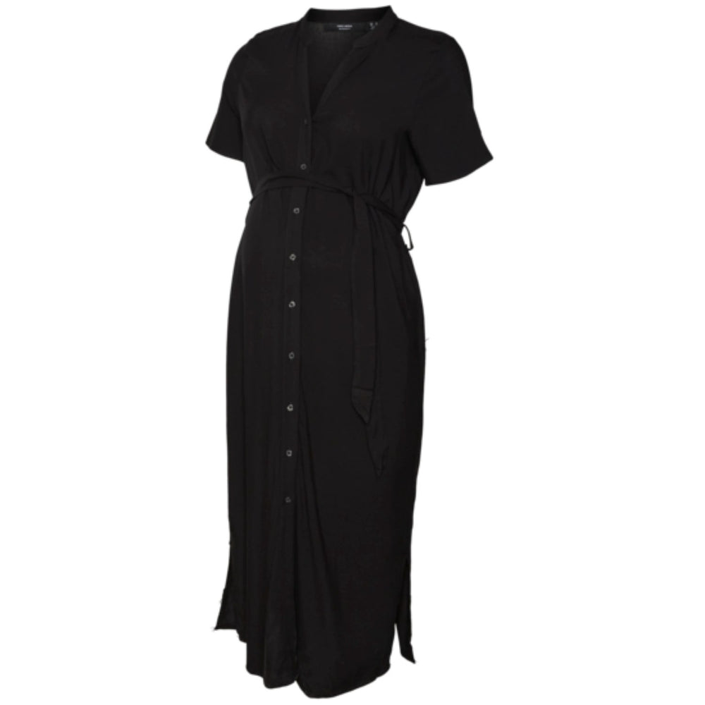 Køb Vero Moda Maternity Black Vica Skjorte Kjole Noos