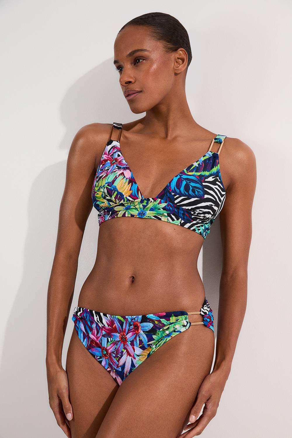 KarenMillen Tropical Floral Bikini Bottoms