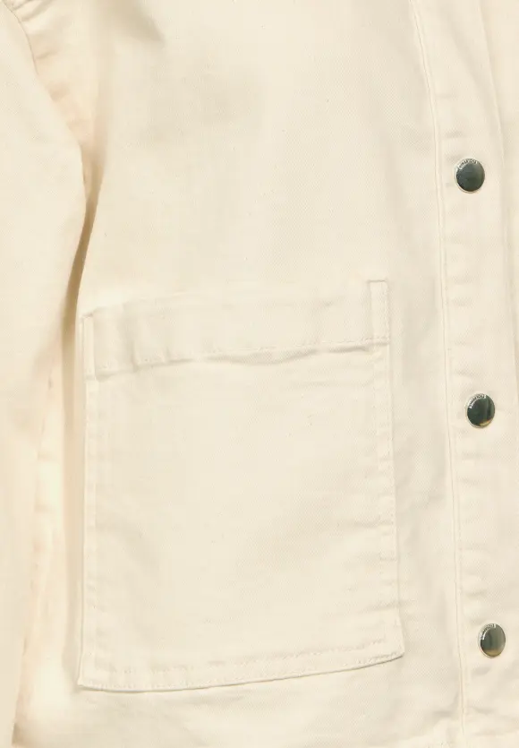 Beige Jeansjacke - ecru washed
