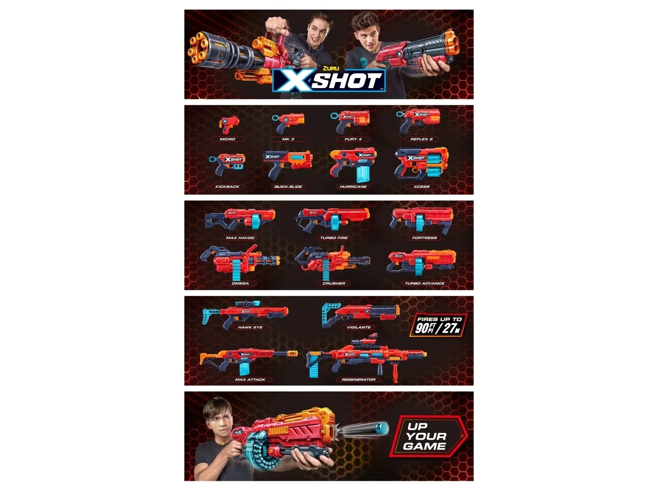 X-Shot Excel MK 3 Foam Dart Blaster (8 dartpile)