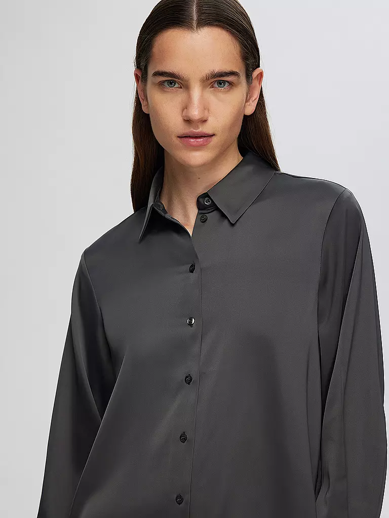 SELECTED FEMME Bluse  SLFLENA-FRANZISKA grau