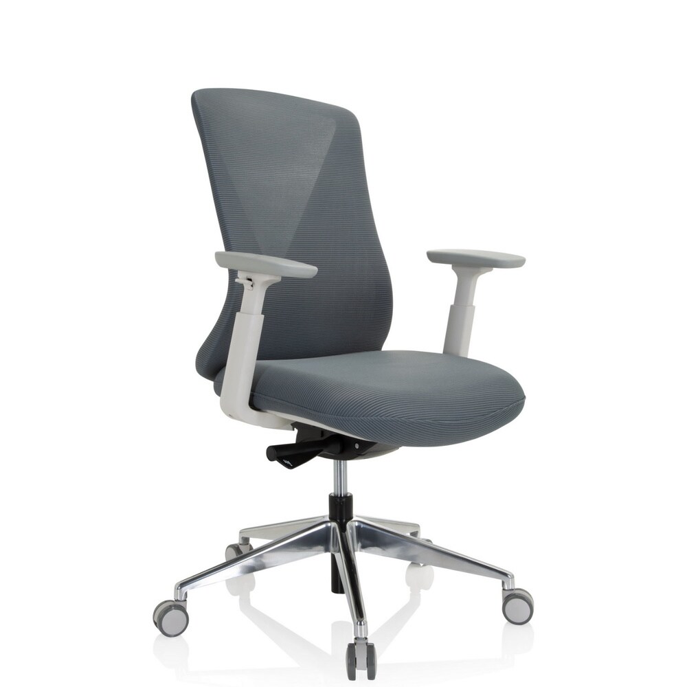 Profi Bürostuhl PAPIL PRO Stoff/Netzstoff mit Armlehnen (höhenverstellbar) hjh OFFICE