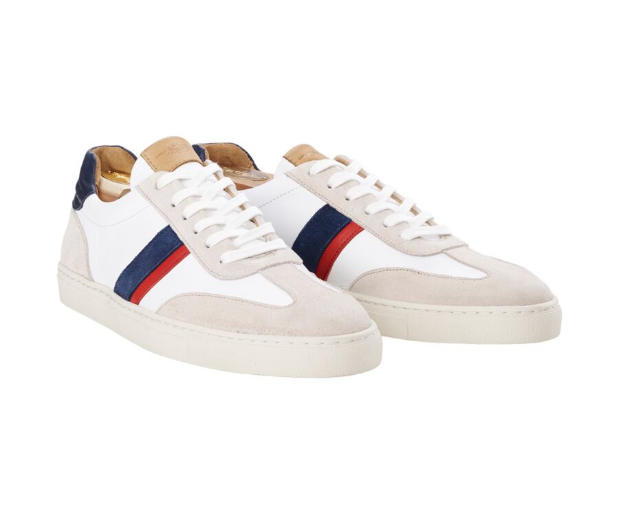 Sneakers homme Blanc Bleu et Rouge - MAYWOOD II