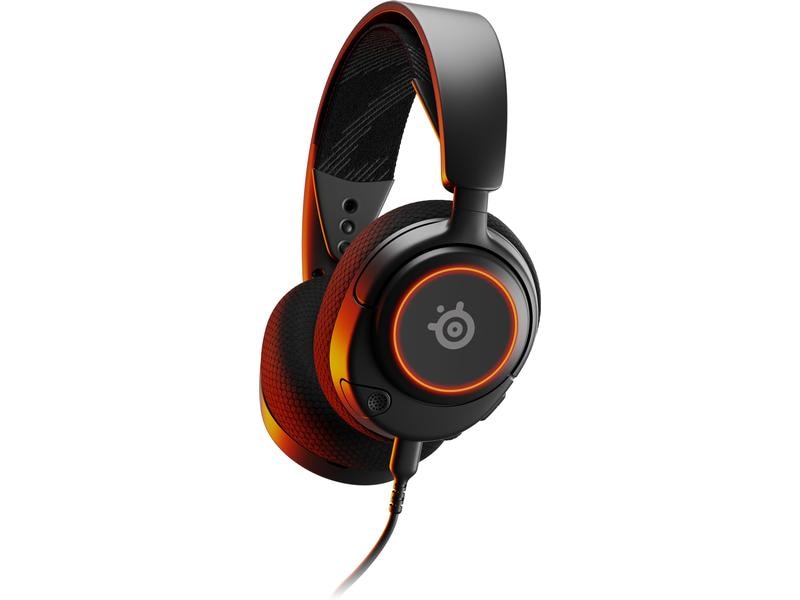 Steel Series Headset Arctis Nova 3 Schwarz Over-Ear Gaming-Headset mit Surround-Sound