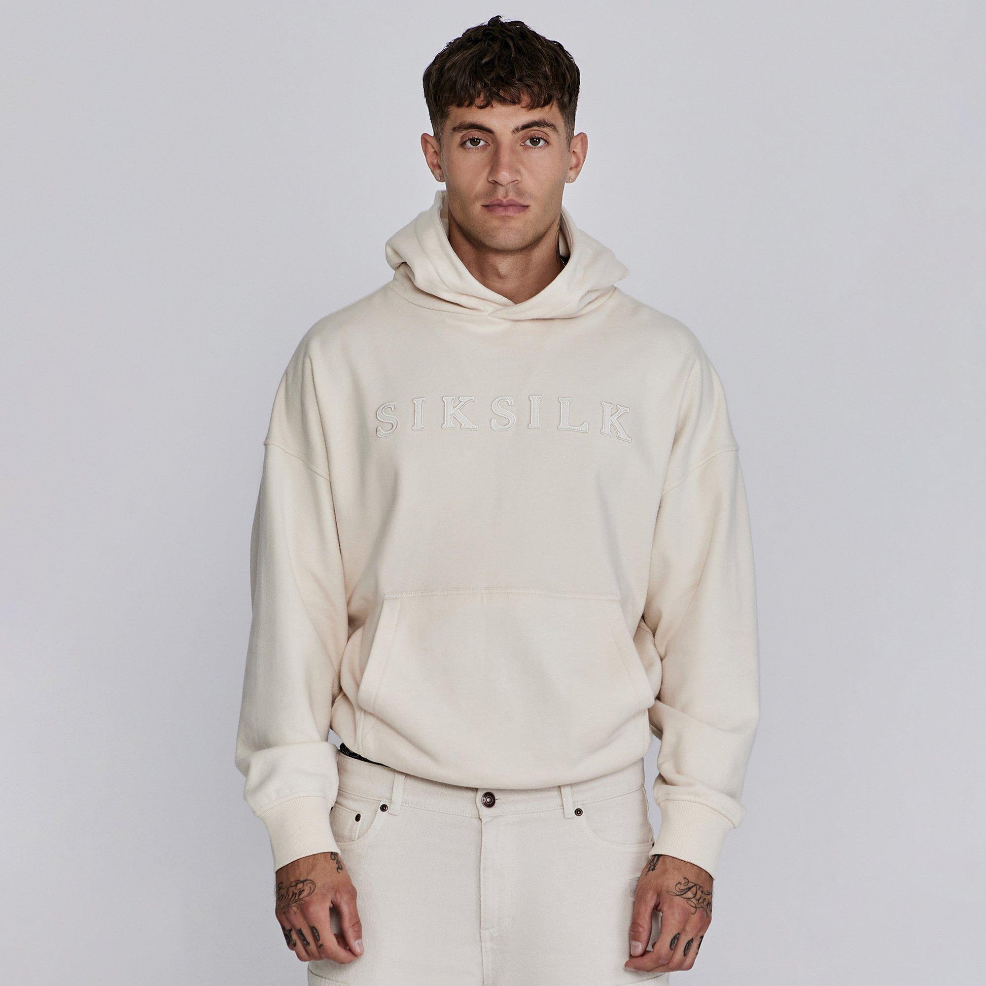 SikSilk Applique Hoodie Mens