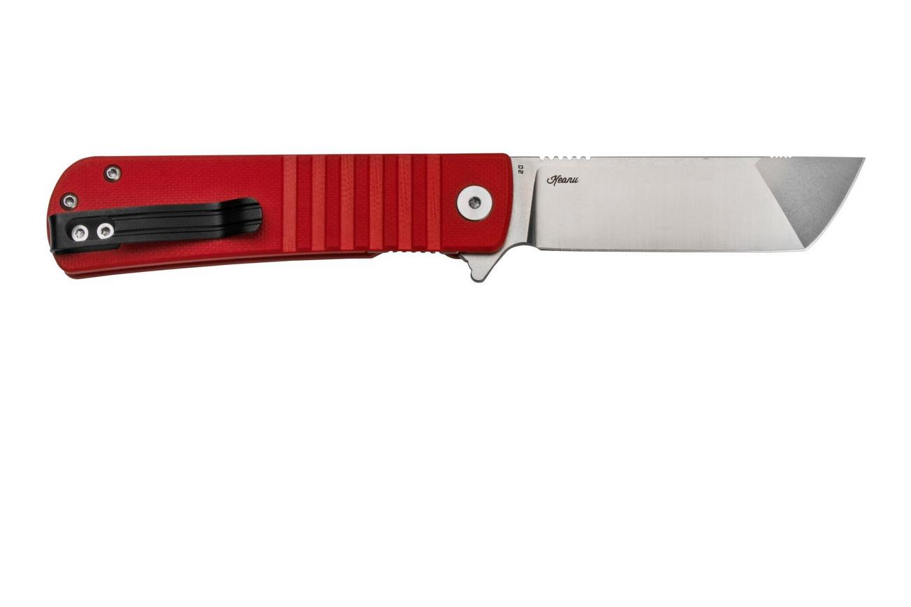 Bestech Titan BG49A-3 Stonewashed, Red G10, zakmes