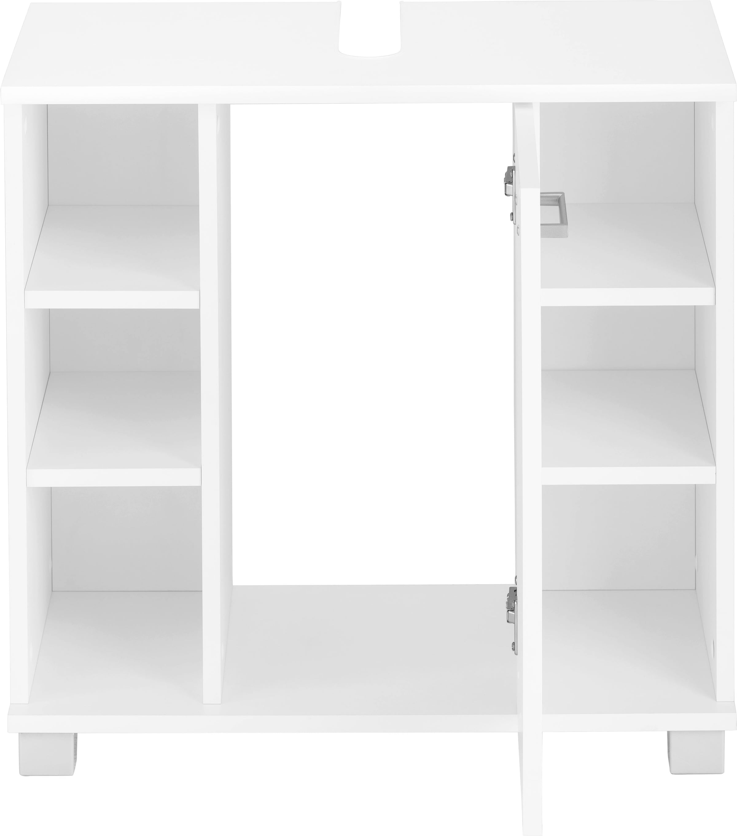 Schildmeyer Waschbeckenunterschrank »Mobes, Made in Germany« Breite/Höhe: 65,1/62,4 cm, Badschrank mit Tür und Regalfächern