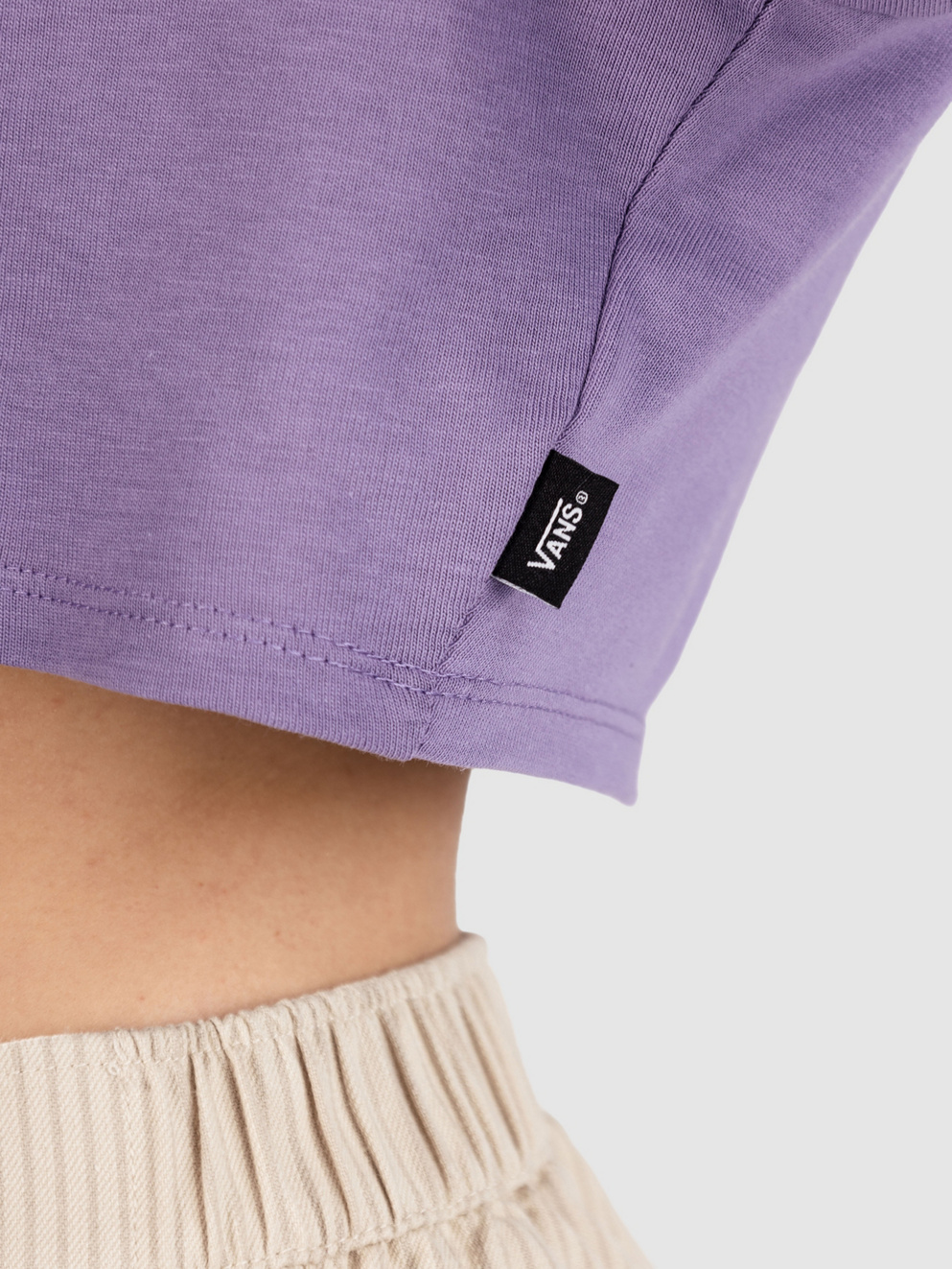 Vans Style 76 II Crew Crop T-Shirt purple haze