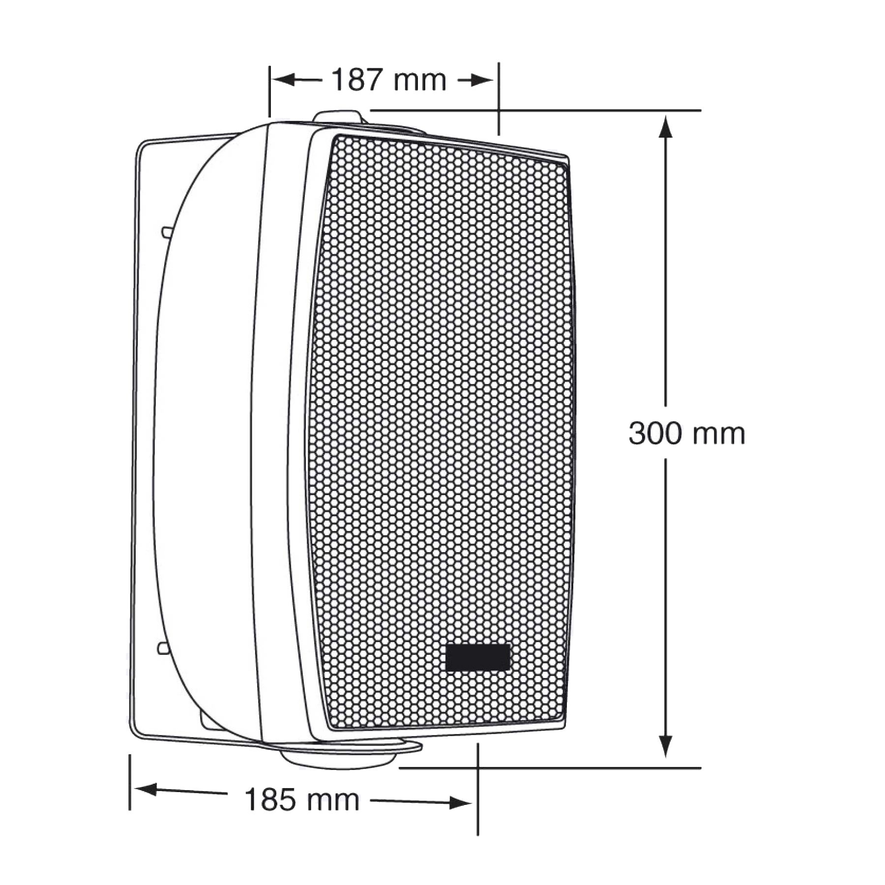 Audiophony EHP520w HiFi luidspreker wit 40 watt - 100 volt (per stuk)