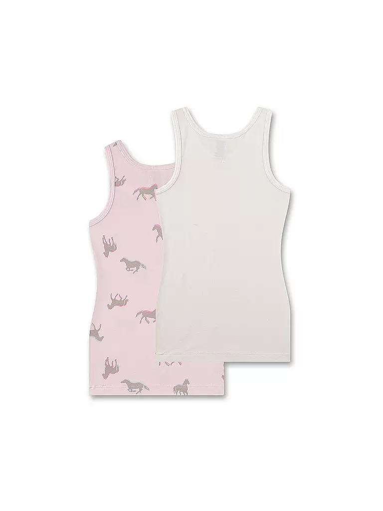 SANETTA Mädchen Unterhemd 2-er Pkg. rose rosa