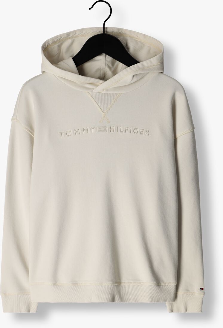 TOMMY HILFIGER beige tommy hilfiger trui tonal logo hoodie
