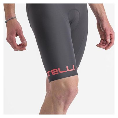 Cuissard Court Castelli Free Aero Rc Classic Gris Foncé