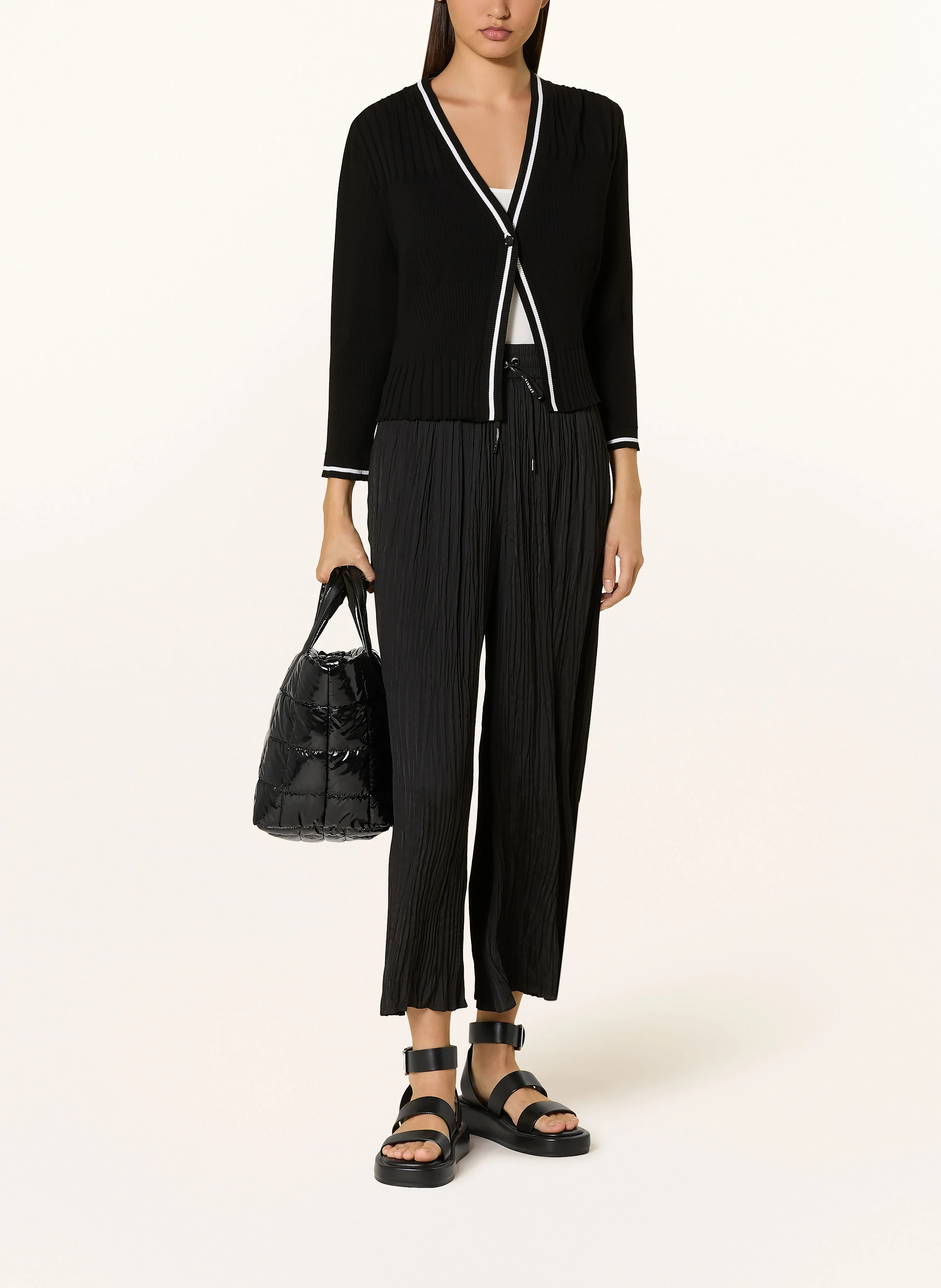 MARC CAIN Strickjacke im Materialmix