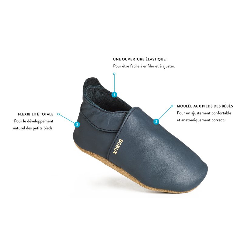 Bobux Bobux chaussons Renard crème