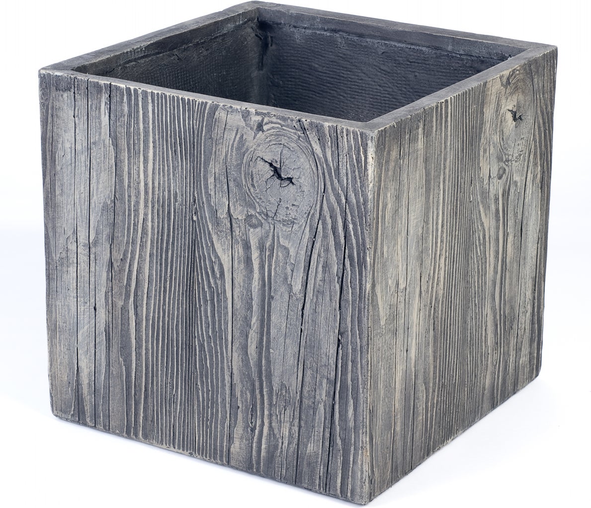 Bak kubus Wood 24x24x23cm grafiet