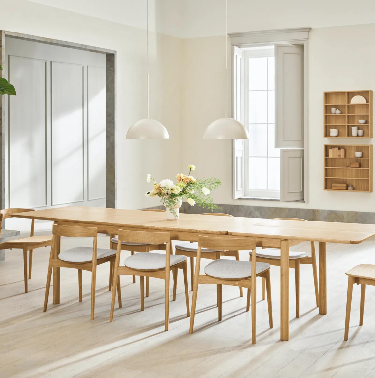Bolia Ronya eettafel uitschuifbaar 180x90 geolied eiken