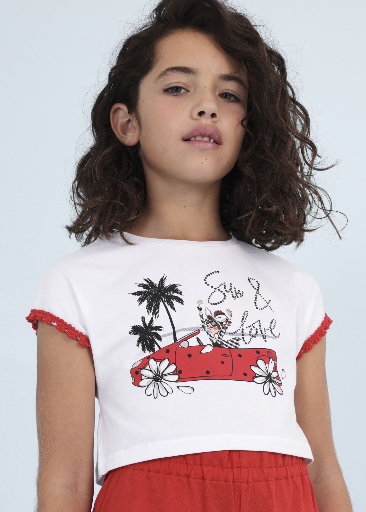 Conjunto de duas peças em algodão sustentável para meninas