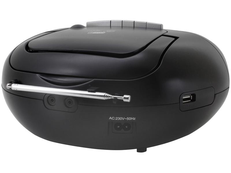 soundmaster Radio DAB  Boombox SCD7800 Schwarz DAB  Boombox mit CD/MP3, USB und Kassettenwiedergabe