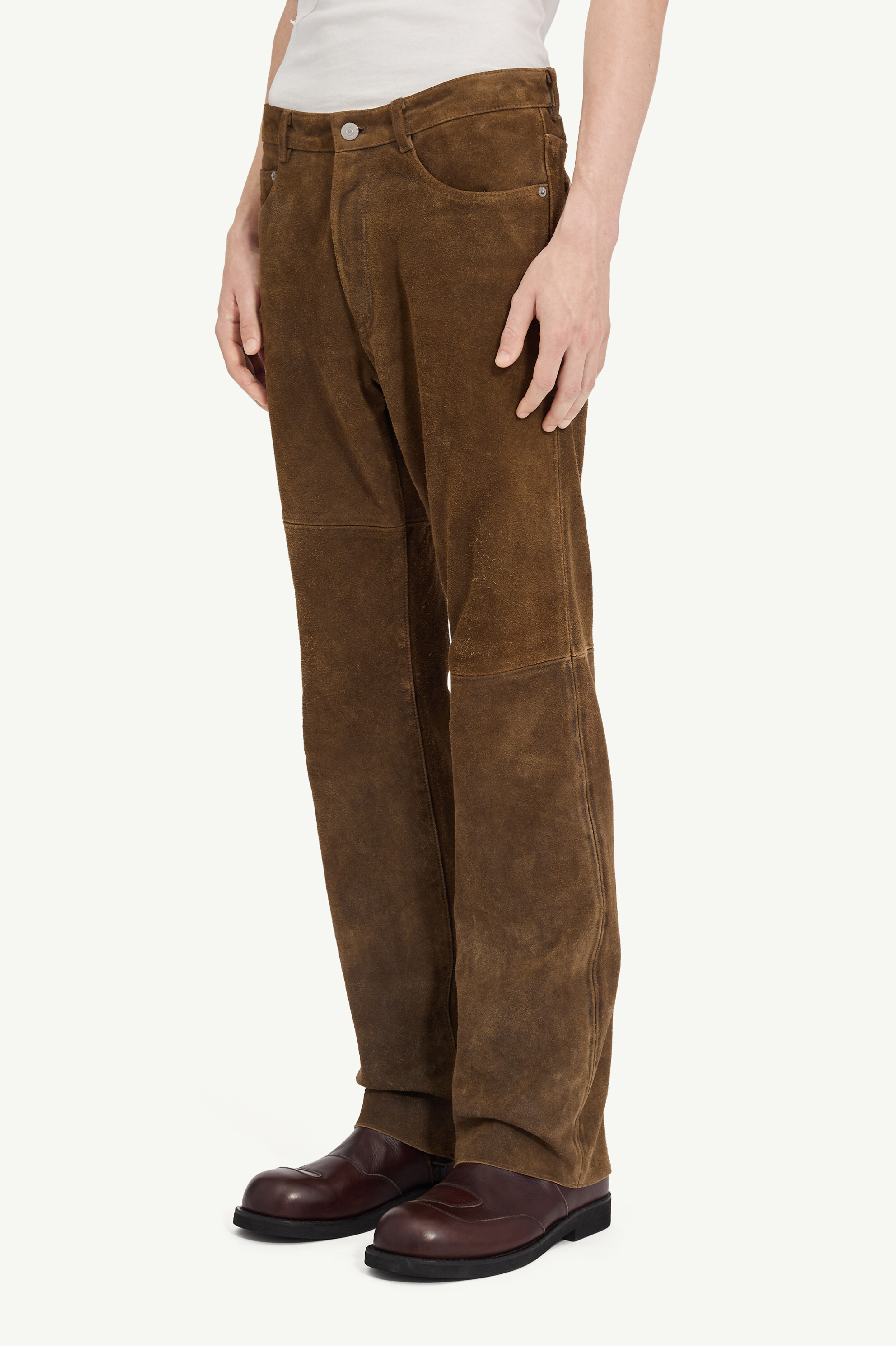 Pantalon en cuir suédé pour homme | MM6