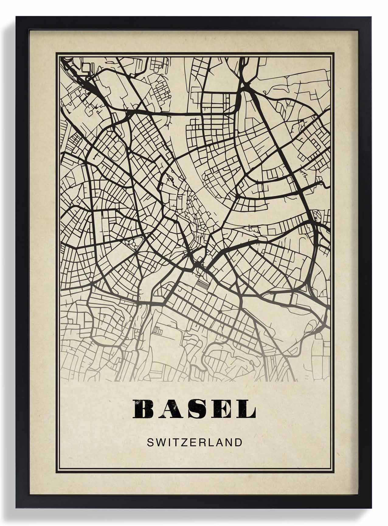 Basel Stadt Sepia