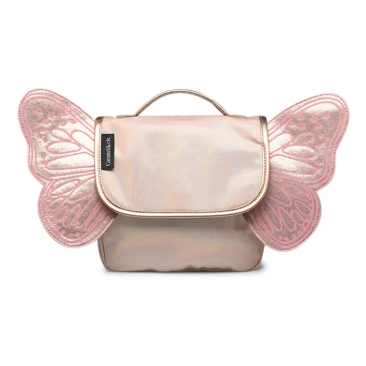 Caramel & Cie Cartable Papillon Irisé | Rose