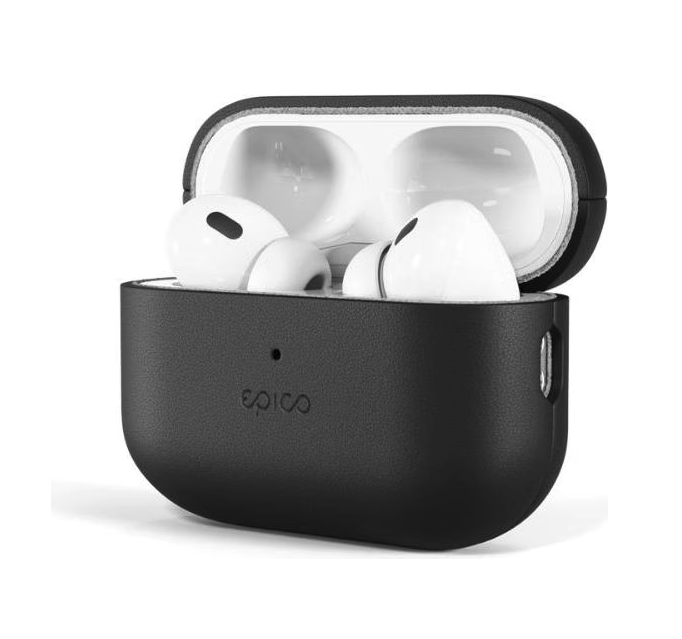 AirPods Pro 2 / AirPods Pro Echtleder Hülle (9911131300038) - Schwarz