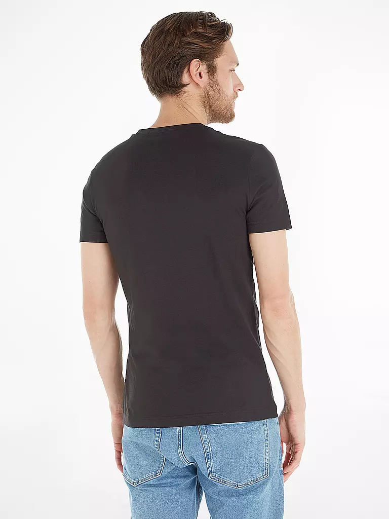 CALVIN KLEIN JEANS T-Shirt Slim Fit CORE INSTITUTIONAL schwarz