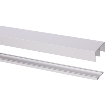 StoreMax rail t.b.v. R40 metaal wit 180x8,1x4,1 cm