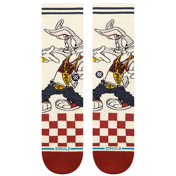 Chaussette STANCE BUGS CREW VINTAGE VINTAGEWHITE