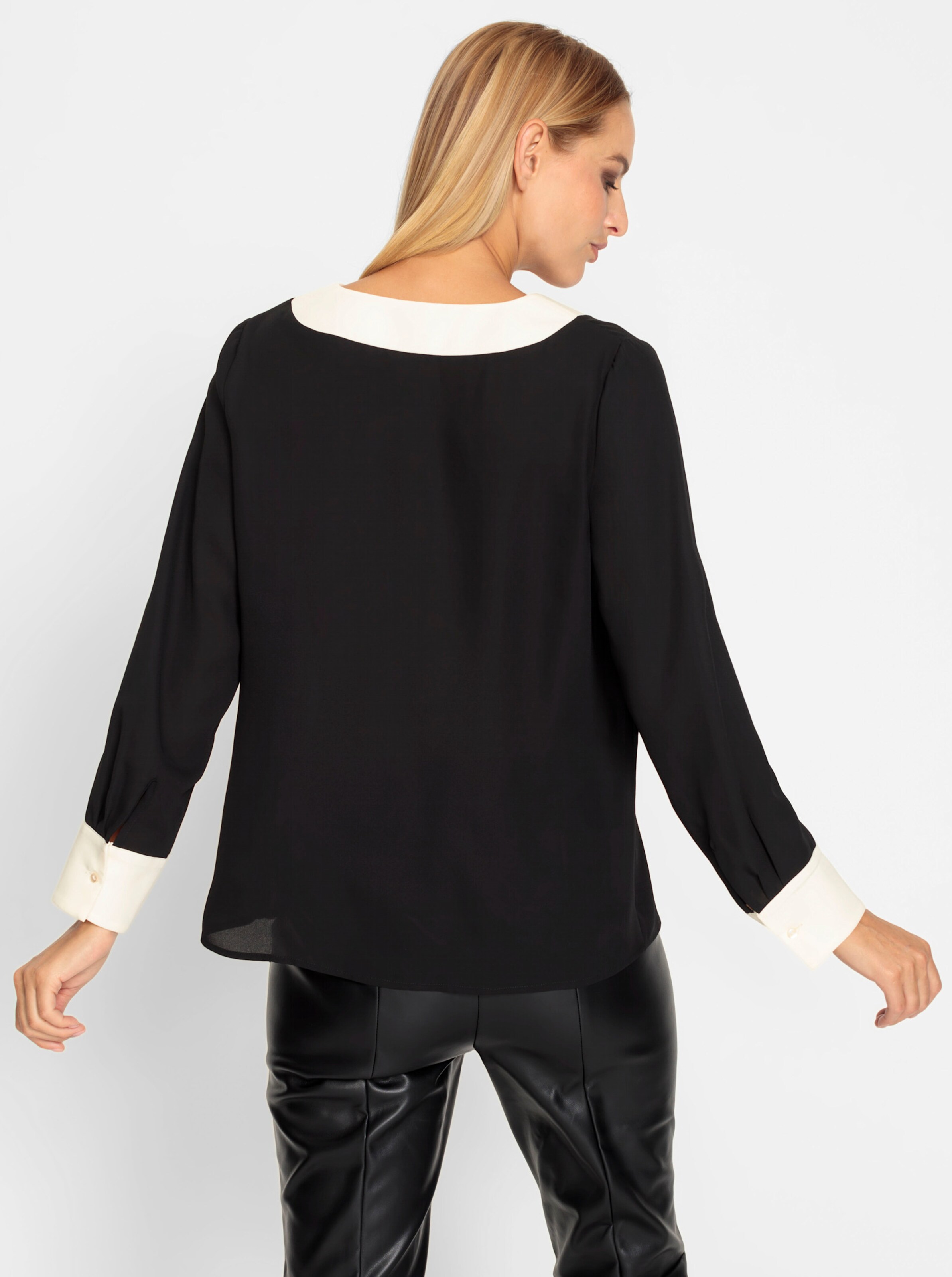 heine Bluse in schwarz