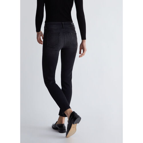 Liu Jo - Pantalón pitillo Bottom Up Negro
