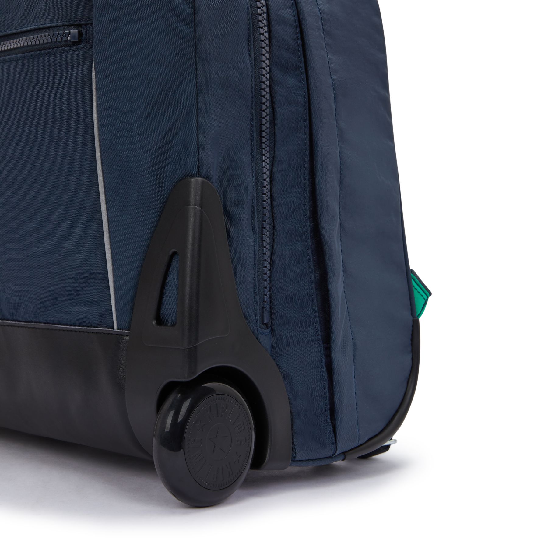 GIORNO Grand sac à dos à roulettes avec compartiment pour ordinateur - Blue Green Block
