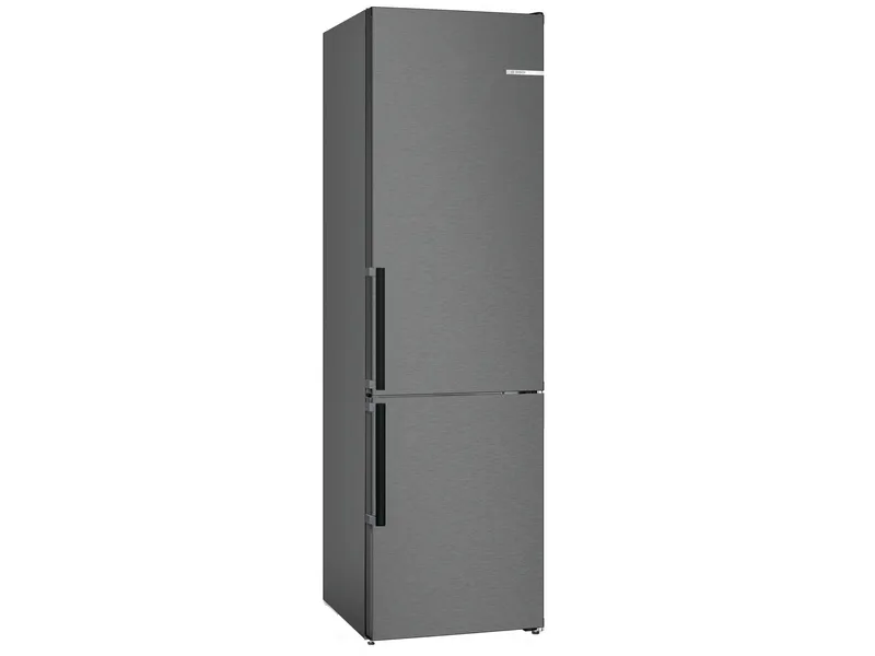 Bosch Serie | 4 KGN39VXCT - Køleskab/fryser - bund-fryser - bredde: 60 cm - dybde: 66.5 cm - højde: 203 cm - 363 liter - Klasse C - sort rustfrit stål