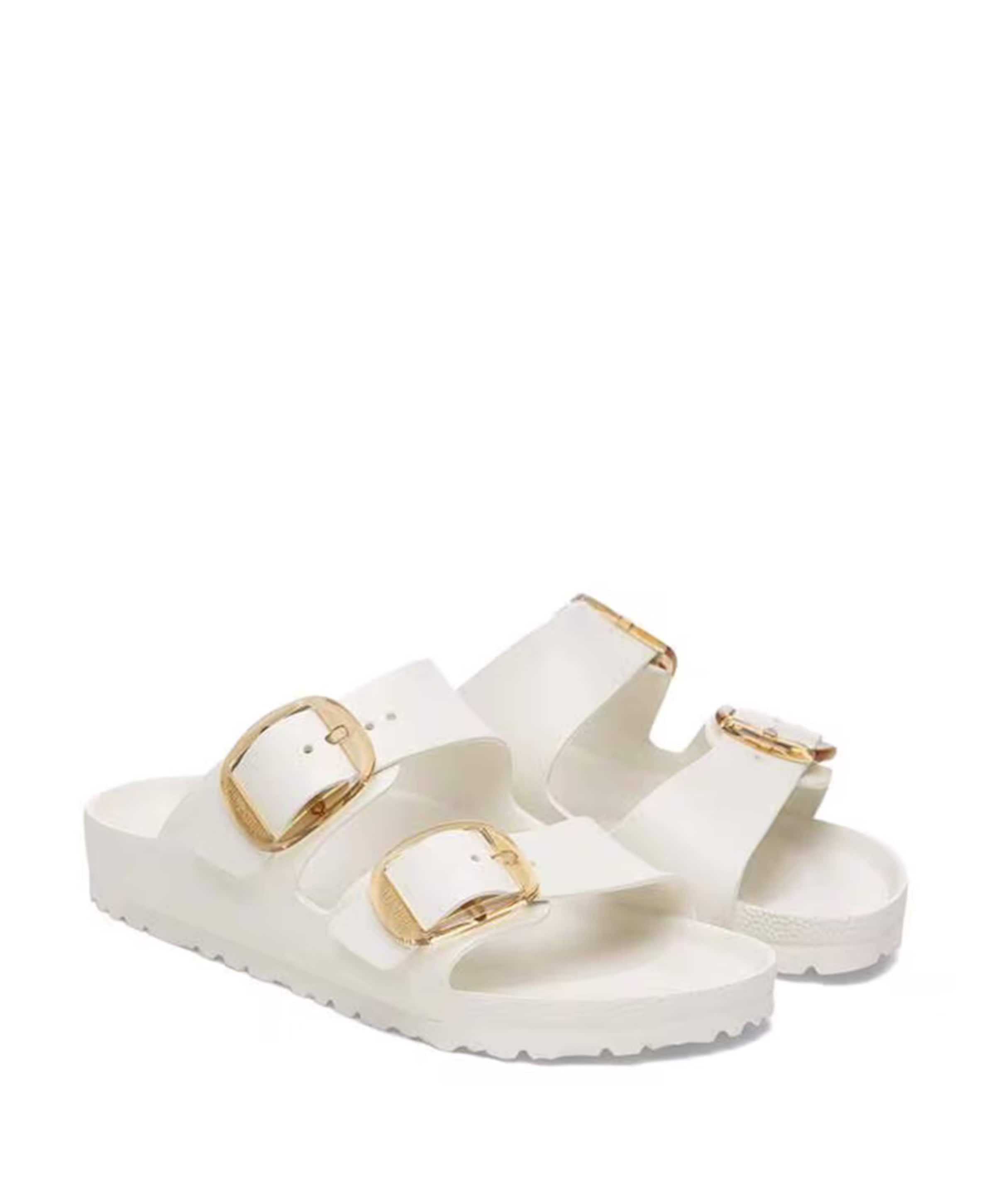 Birkenstock Arizona Big Buckle EVA Women dames badslipper ecru
