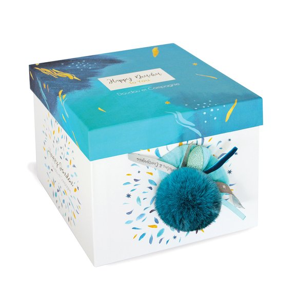 Doudou Happy Pop pantin Pompon Paon