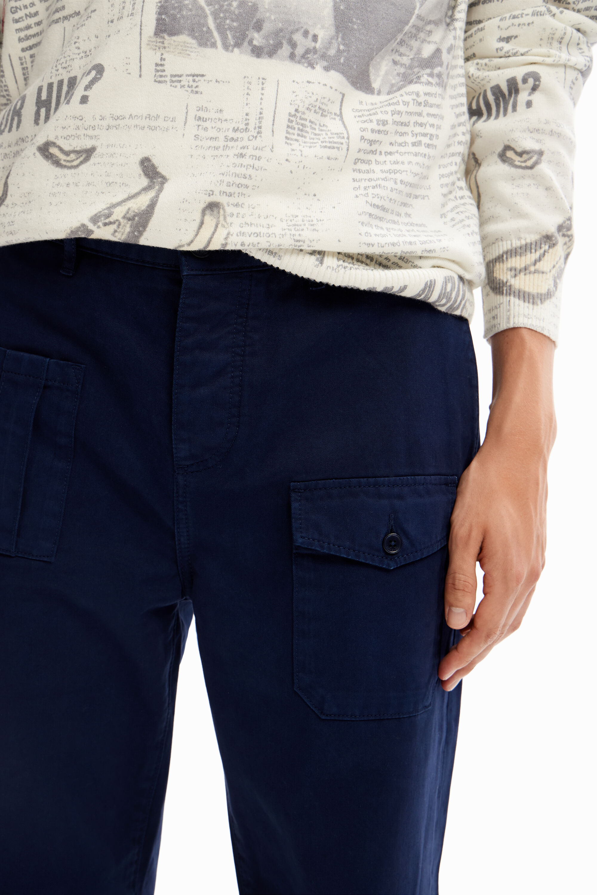 Pantalon cargo droit