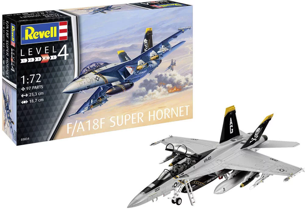 MAQUETTE - MODEL SET F\/A-18F SUPER HORNET - 1\/72