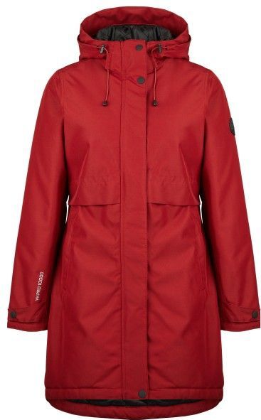 Heber Peak Womens SylvaHe Slim Fit Coat Lange jas (Dames |rood |waterdicht)